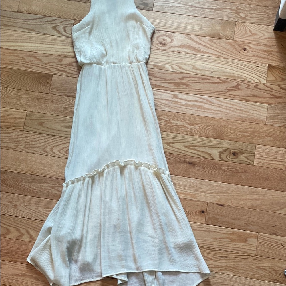 Cream Sleeveless Maxi Dress